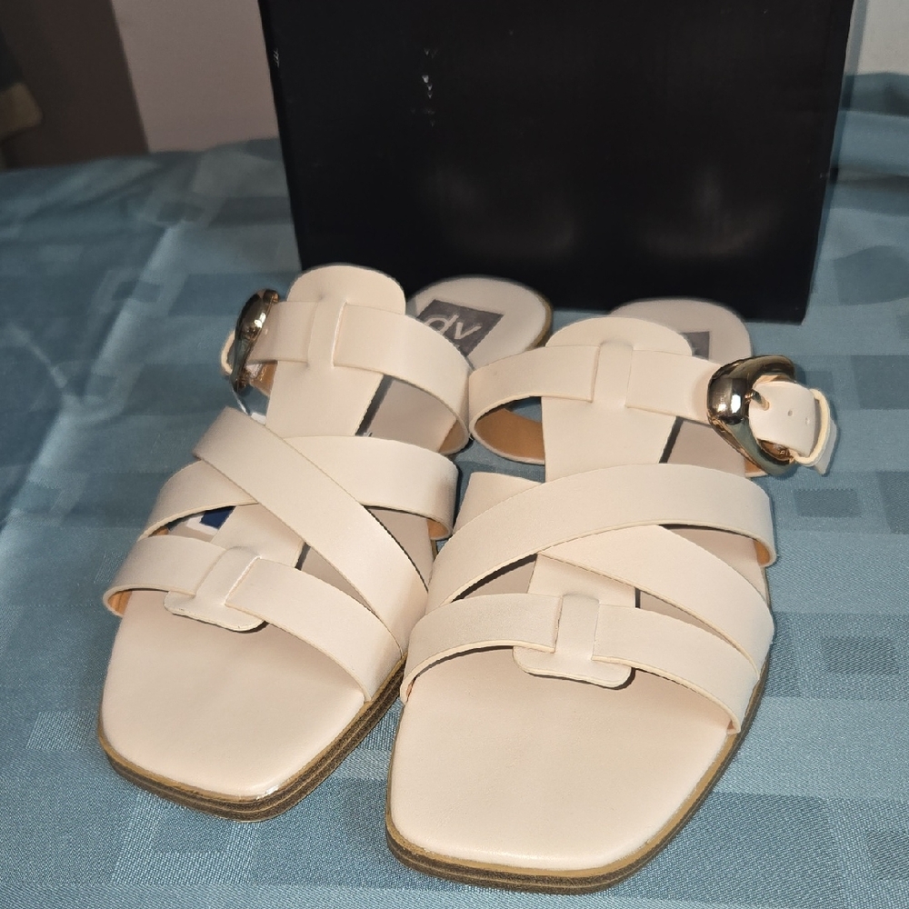 DV by Dolce Vita Women's Beige Strappy Sandals